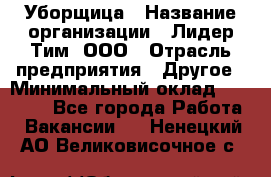 Уборщица › Название организации ­ Лидер Тим, ООО › Отрасль предприятия ­ Другое › Минимальный оклад ­ 18 000 - Все города Работа » Вакансии   . Ненецкий АО,Великовисочное с.